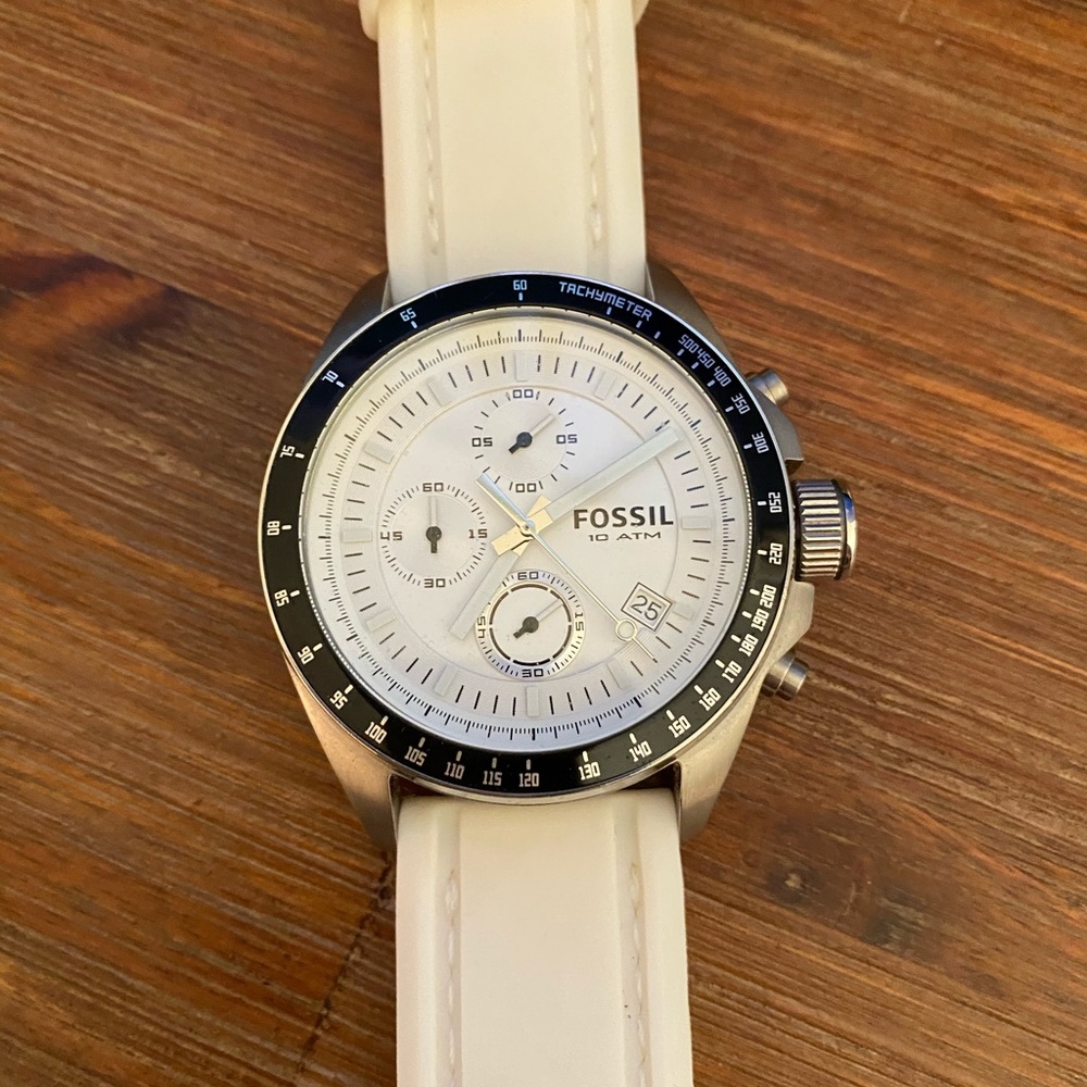 Fossil Watch with Rubber Strap